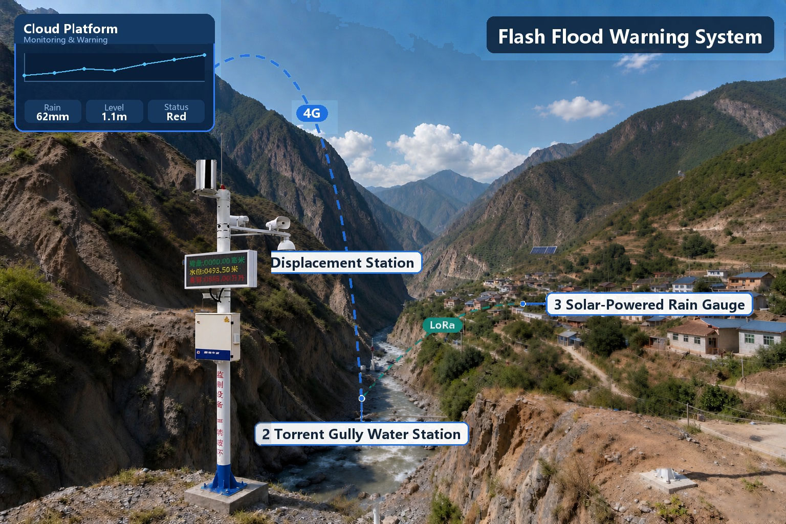 Mountain Torrent (Flash Flood) Monitoring