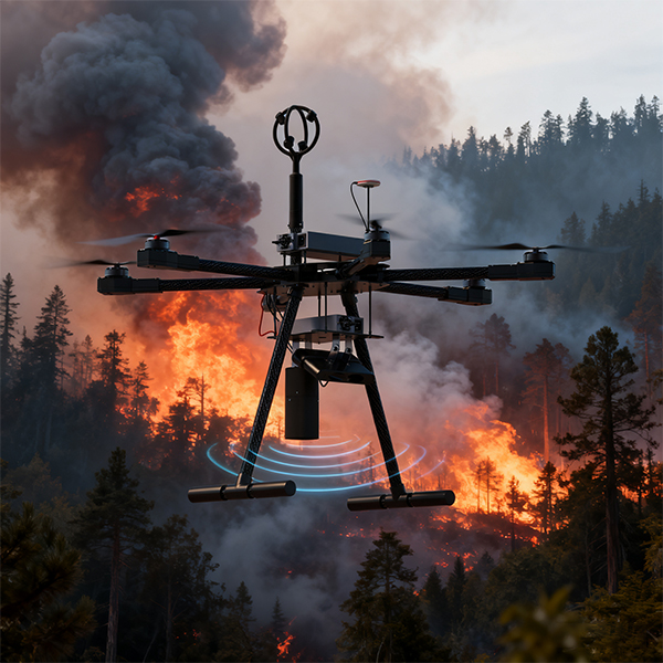 Drone weather sensor for Forest fire