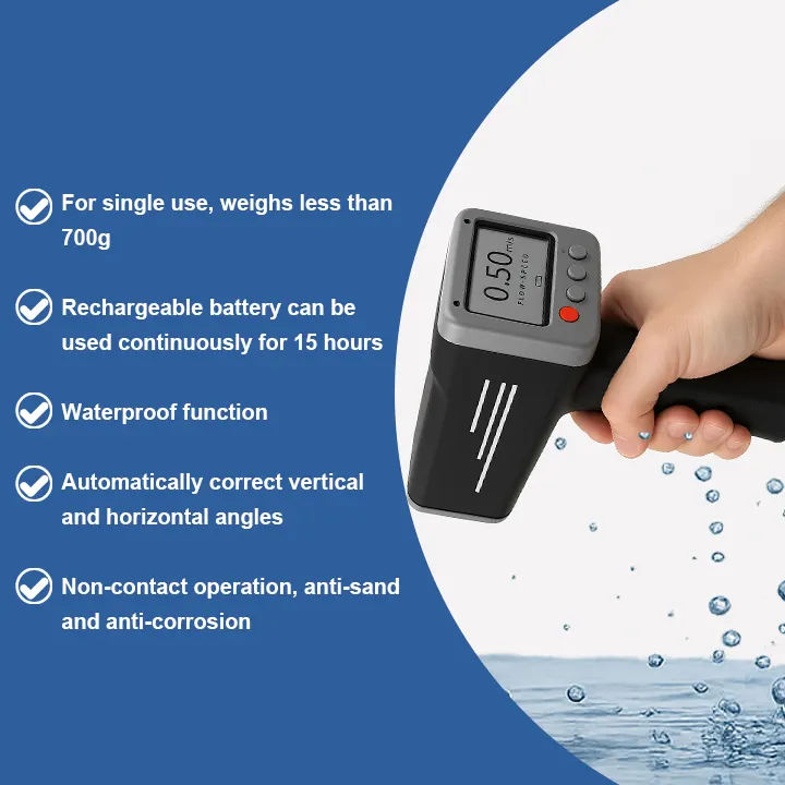 Portable Industrial Radar Water Velocity Water Flow Sensor