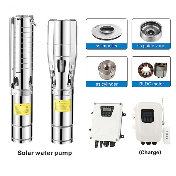 SolarBoost Pro Series - 4/6 Inch High-Efficiency Solar Stainless Steel Impeller Pump (SS304)