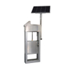 Solar-powered integrated rice field irrigation and drainage gate